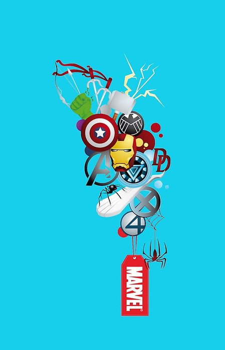 Marvel as the inscription in the picture