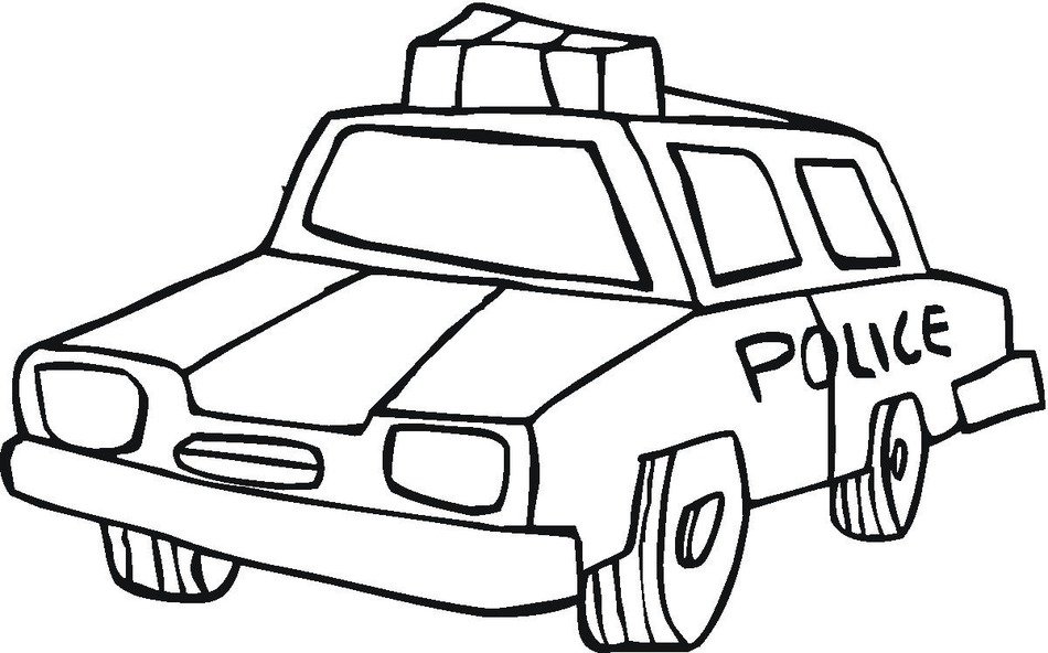 police car as graphics