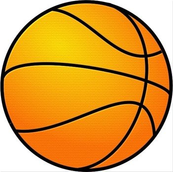 Basketball Clip Art Black And White N19