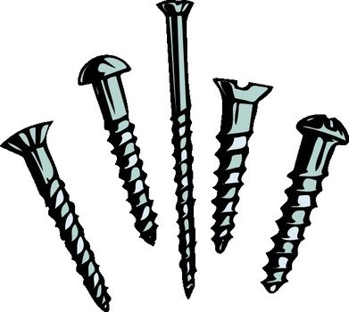 Cartoon Screw Clip Art N2