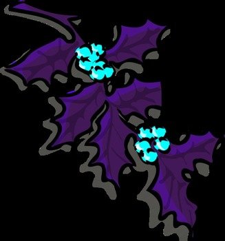 Holly Leaf Vector Clip Art