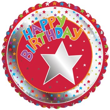 Happy Birthday Red Balloons