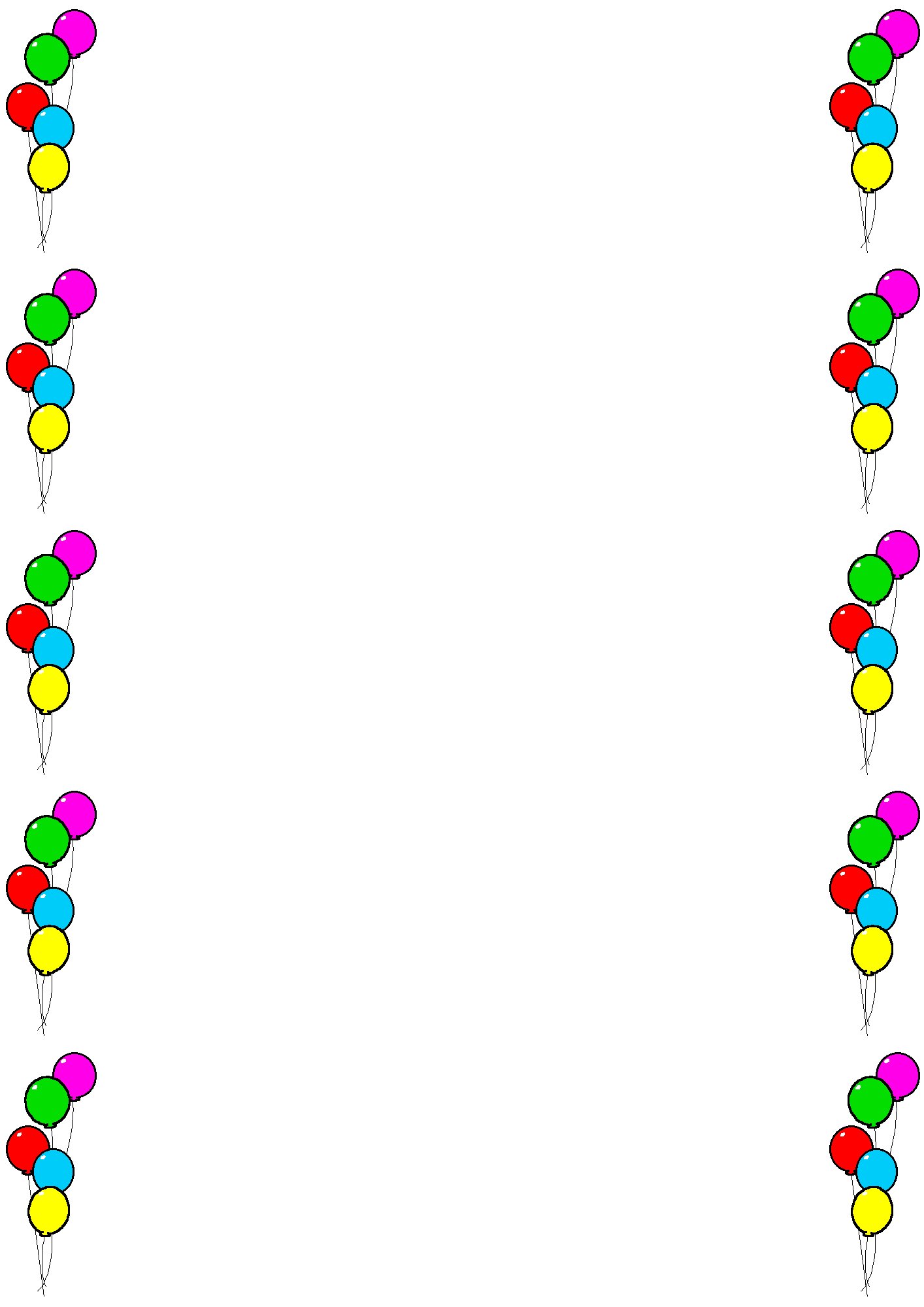 Clip Art Borders ballons free image download