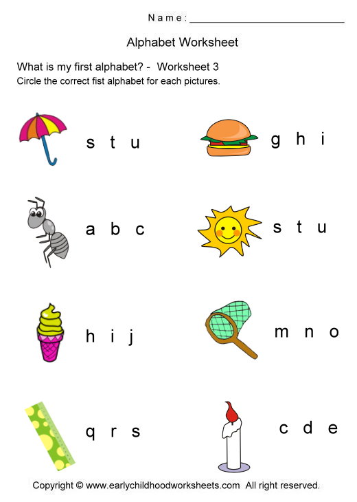 Alphabet ABC Worksheets For Kindergarten Free Image Download