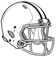 Football Helmet Coloring Pages drawing