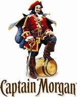 Captain Morgan logo with a pirate