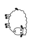 Cute Sheep Coloring Pages N2