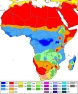 North Africa Climate Map drawing