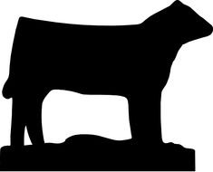 Clip art of black animal silhouette