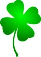bright green clover leaf