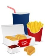 Fast Food Clip Art drawing
