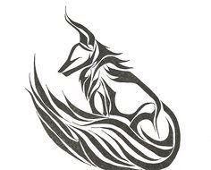 Tribal Fox Tattoo drawing