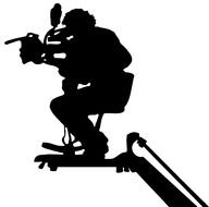 Ä°llustration of Camera Man silhouette