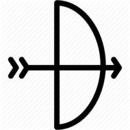 Bow And Arrow Outline