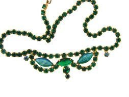 green gemstones necklace