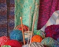 skeins of knitting thread