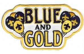 stripe with logo Blue And Gold