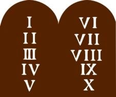 Ten Commandments Clip Art N11