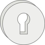 hole for the key as a Clip Art