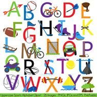 Alphabet Letters Clip Art N21