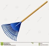 Black And White Rake Clip Art Free