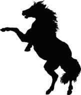 Horse Silhouette Clip Art N28