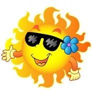 Cartoon Sun With Sunglasses N8