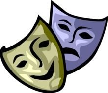 Theater Drama Masks drawing
