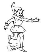 Elf Coloring Pages drawing