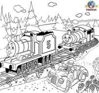 Thomas Train Coloring Pages drawing