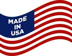 Waving American Flag drawing