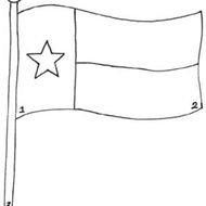 Texas State Flag Coloring Page N2