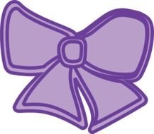 Pink Hair Bow Clip Art N14