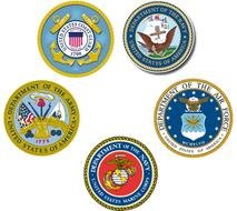 five Us Military Logos