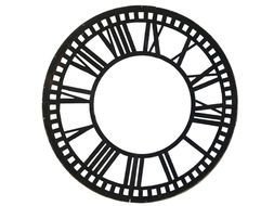 Roman numerals on the dial as a graphic illustration