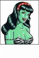 Zombie Girl Clip Art N2