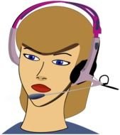Call Center Agent Clip Art N6