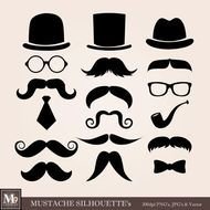 Mustache Bow Tie Clip Art N3