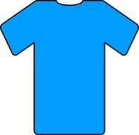 Blue T Shirt Clip Art N13