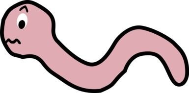 Funny Worm drawing