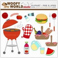 BBQ Grill Clip Art N30