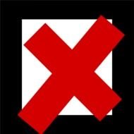 painted red cross squared