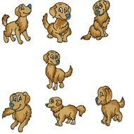 Golden Retriever Clip Art N11