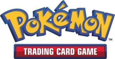 Pokemon trading card game logo on a white background