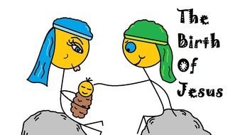 Baby Jesus Birth drawing