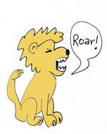 Lion Roar Cartoon drawing
