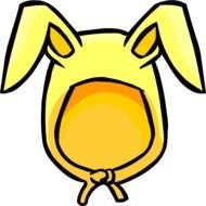 yellow bunny hat