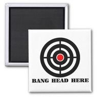 Ergonomic Stress Relief Bang Head Here