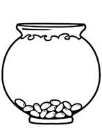 Fish Bowl Coloring Page N5