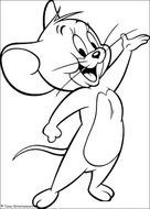 Jerry Cartoon Character Coloring Page